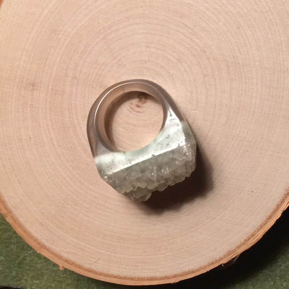 Druzy Ring size 9 - Picture 4 of 8